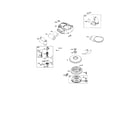 Briggs & Stratton 331877-0805-E1 motor-starter/blower housing diagram