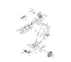 Craftsman 247882551 handle/drive control and housing diagram