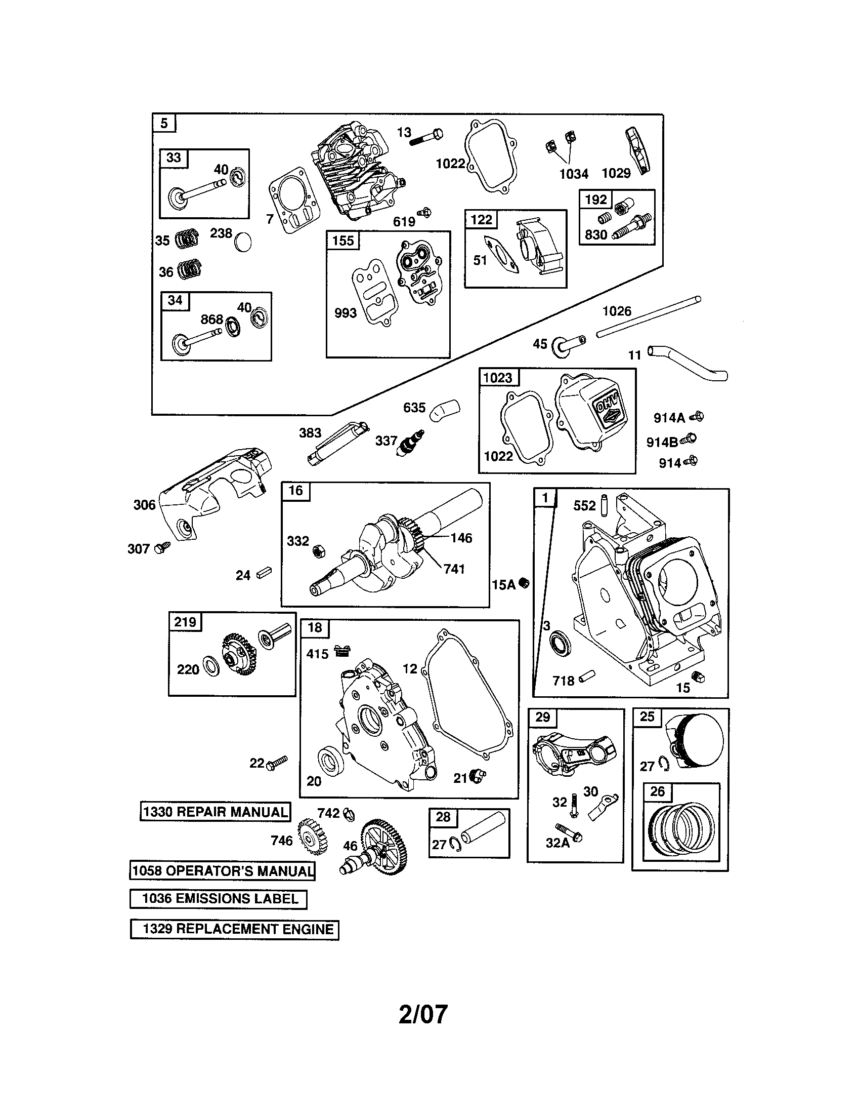 Cylinder/crankshaft/crankcase