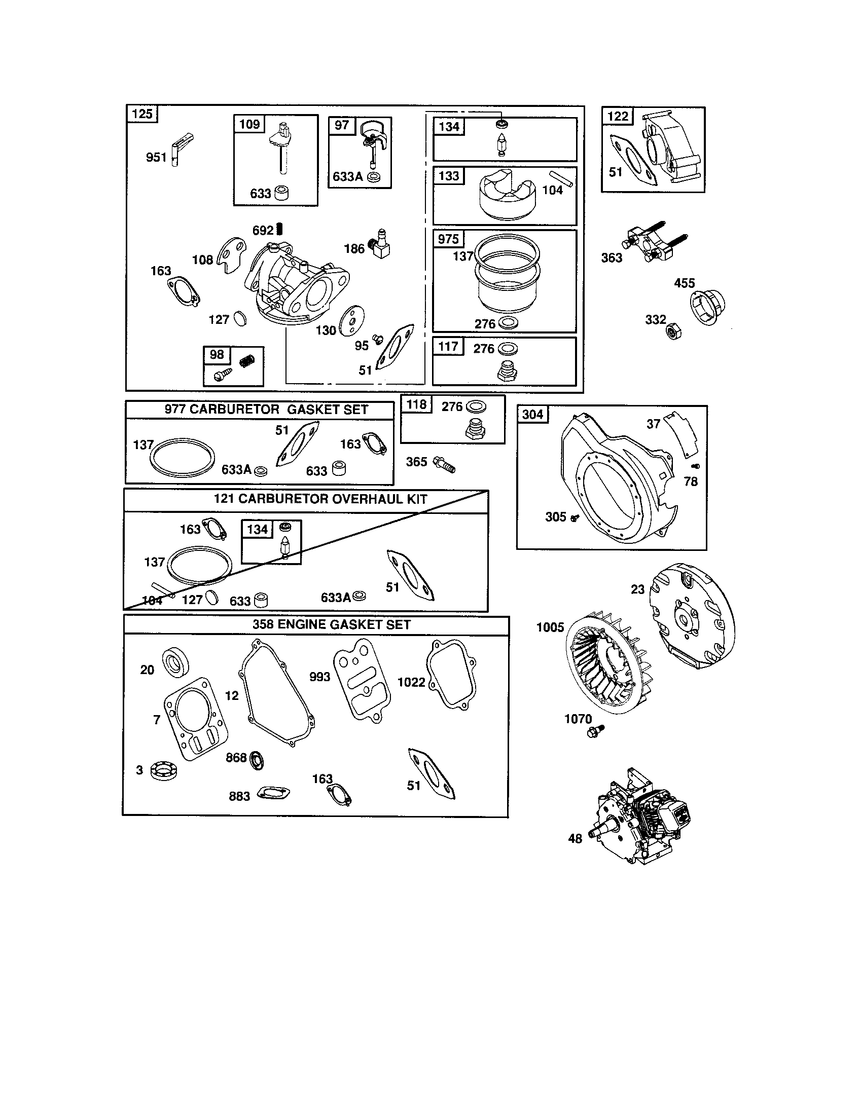 Carburetor/blower housing