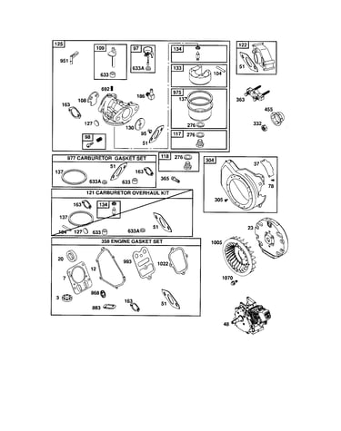 Carburetor/blower housing
