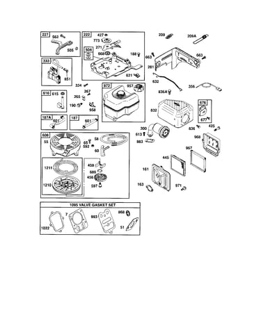 Rewind starter/fuel tank