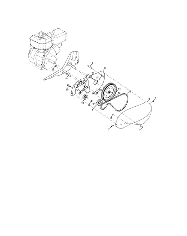 Belt guard and pulley assembly