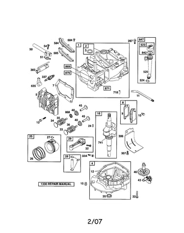 Cylinder/crankshaft/crankcase