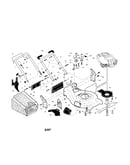 Handle/engine/housing/grass bag