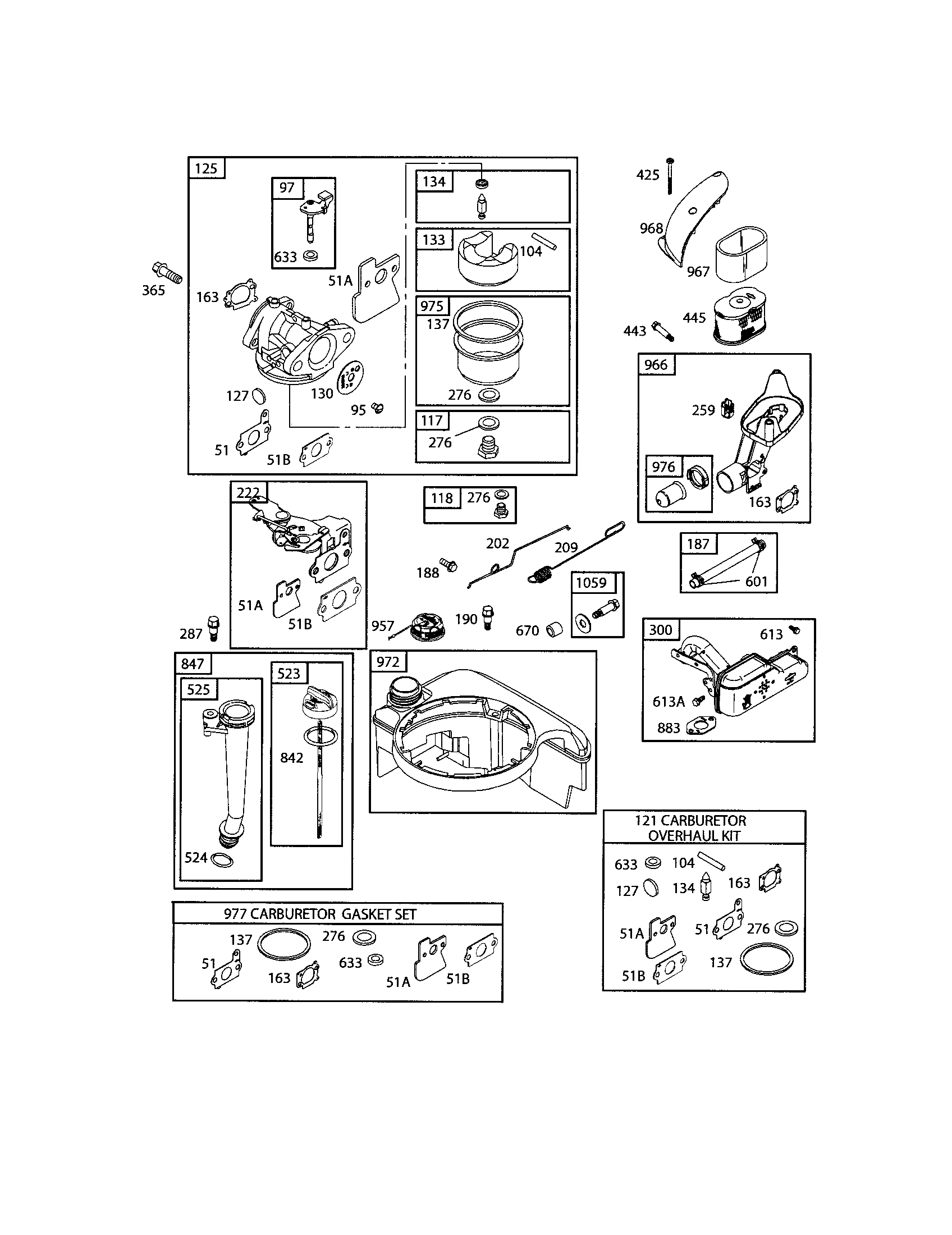 Carburetor/dipstick