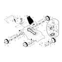 Craftsman 917370714 drive control/gearcase/wheels diagram