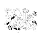Craftsman 917376092 handle/engine/housing diagram