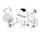 Craftsman 917376092 drive control/gear case/wheels diagram