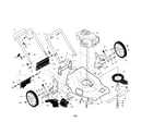 Craftsman 917376093 handle/engine/housing diagram