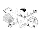 Craftsman 917376093 drive control/gear case/wheels diagram
