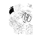 Craftsman 917881051 chassis/engine/pulleys diagram