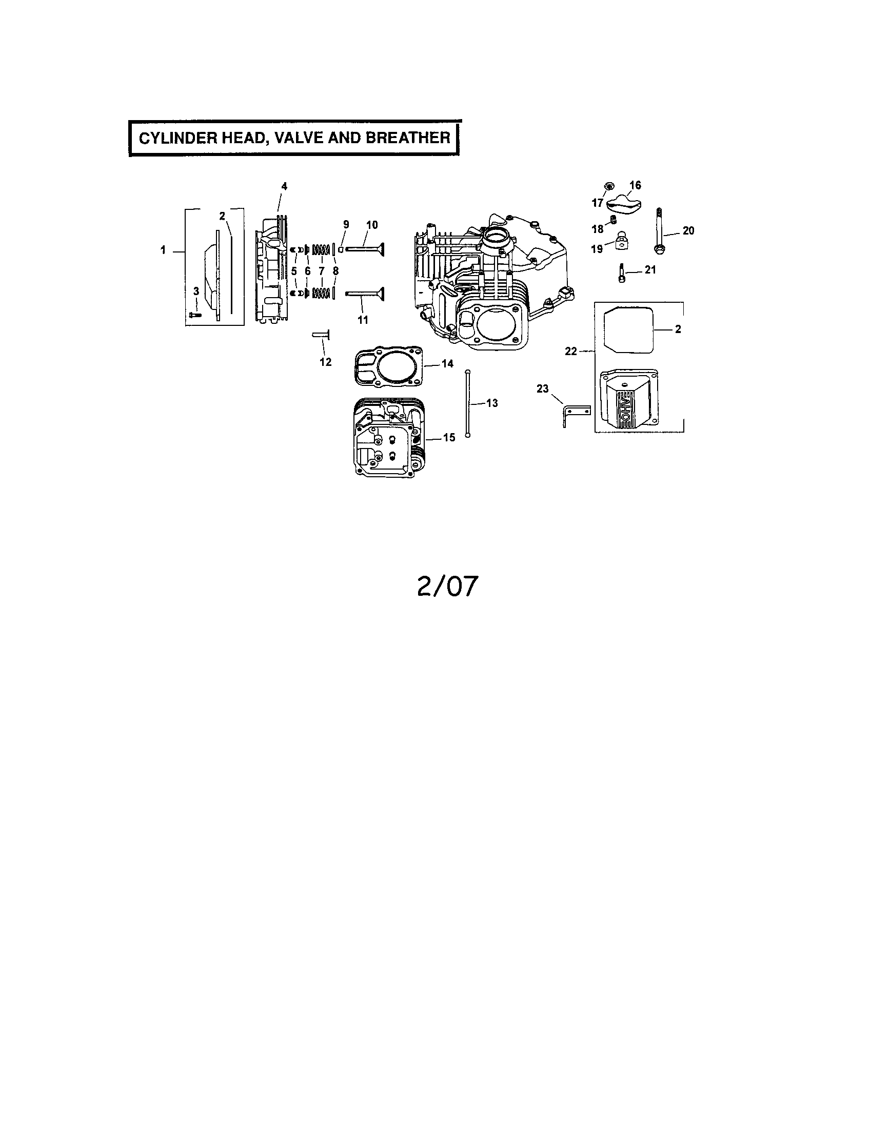 CYLINDER HEAD/VALVE/BREATHER