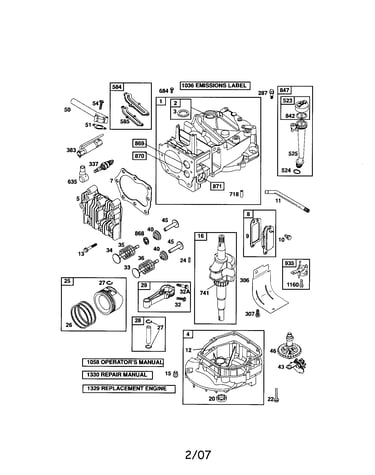 Cylinder/crankshaft/crankcase