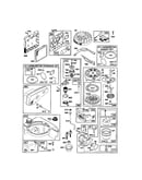 Carburetor/rewind starter/flywheel