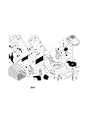 Engine/housing/handle/grassbag