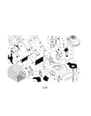Engine/housing/handle/grassbag