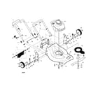 Craftsman 917371075 engine/housing/handle diagram