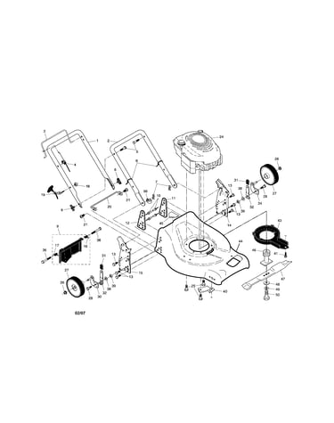 Engine/housing/handle