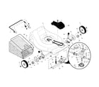 Craftsman 91737127 drive control/gear case/wheels diagram