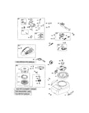 Rewind starter/blower housing