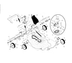 Craftsman 917371541 drive control/gear case/wheels diagram