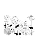 Engine/housing/handle/grassbag