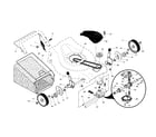 Craftsman 917371720 drive control/gear case/wheels diagram