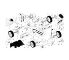 Craftsman 917371810 gear case/wheels/drive control diagram