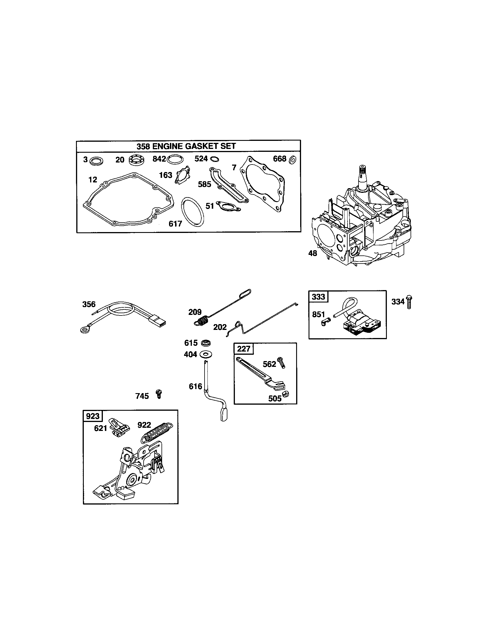 Short block/gasket set