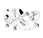 Craftsman 917371821 drive control/gear case/wheels diagram