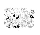 Husqvarna 917374421 engine/housing/handle diagram