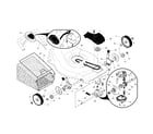 Husqvarna 917374421 drive control/gear case/wheels diagram