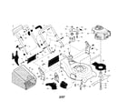 Husqvarna 917374470 engine/housing/handle/grassbag diagram