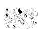 Husqvarna 917374470 drive control/gear case/wheels diagram