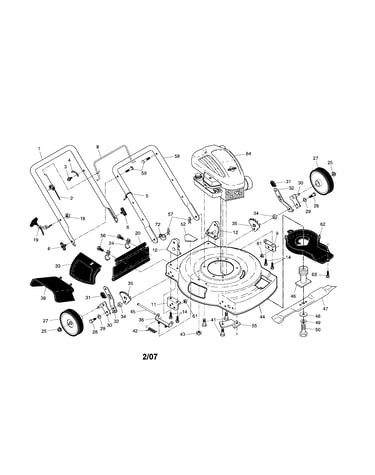 Engine/housing/handle