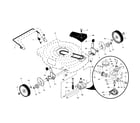 Craftsman 917375620 drive control/gear case/wheels diagram