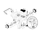Craftsman 917375621 drive control/gear case/wheels diagram
