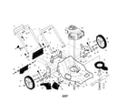 Craftsman 917376095 engine/housing/handle diagram
