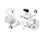 Craftsman 917376156 drive control/gear case/wheels diagram