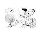 Craftsman 917376166 drive control/gear case/wheels diagram