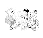 Craftsman 917376167 drive control/gear case/wheels diagram