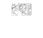 Briggs & Stratton 122T02-3845-EA carburetor/muffler diagram