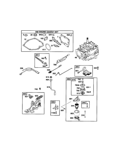 Short block/starter motor
