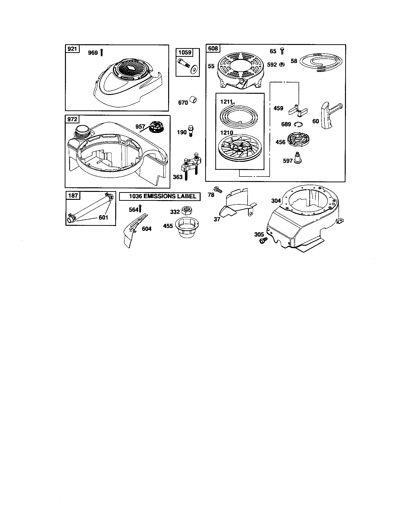 BLOWER HOUSING/REWIND STARTER