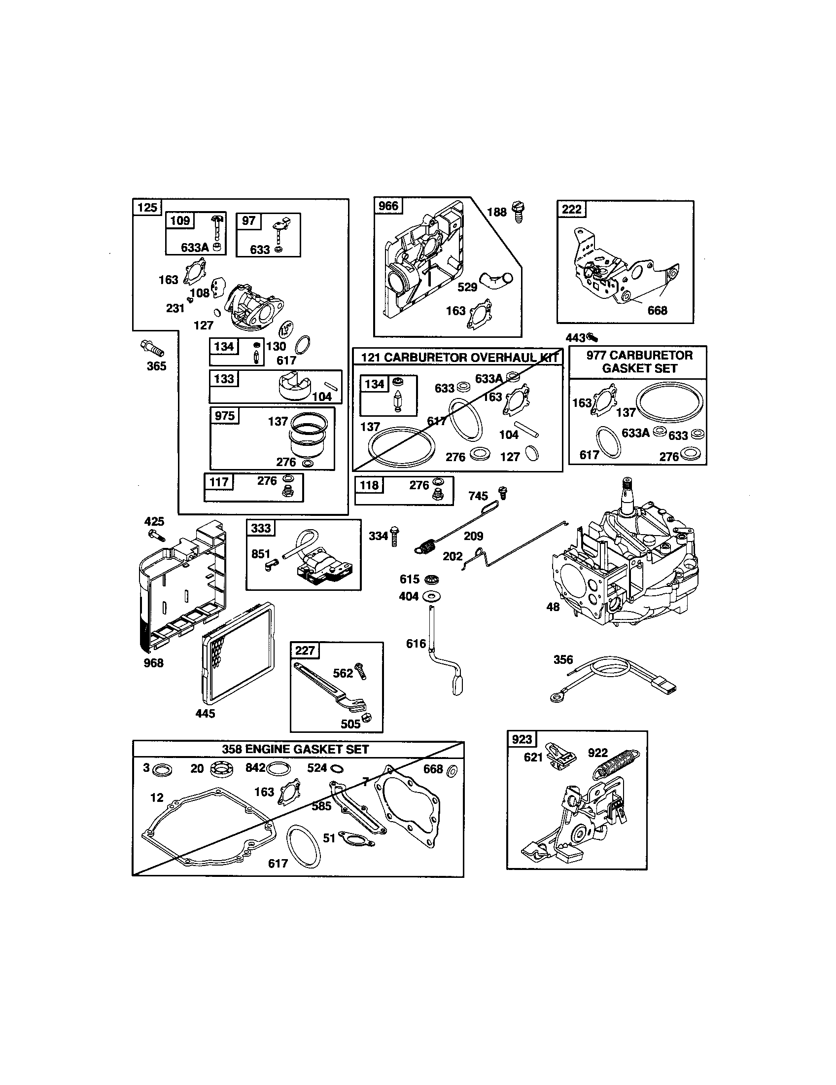 Carburetor/short block