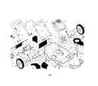 Craftsman 917376730 engine/housing/handle diagram