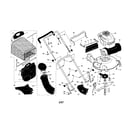Craftsman 917377010 engine/housing/handle diagram
