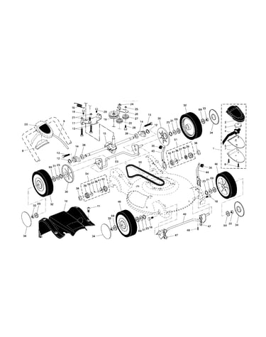 Drive control/gear case/wheels
