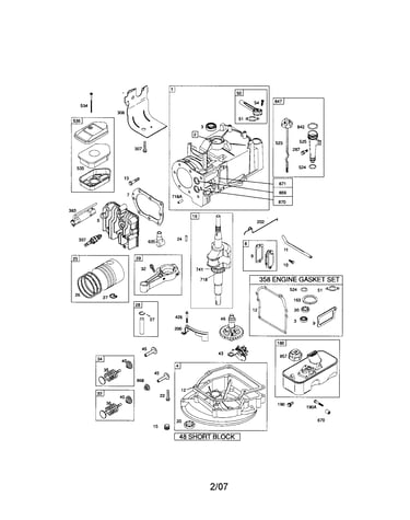 Cylinder/crankshaft/crankcase